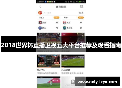 2018世界杯直播卫视五大平台推荐及观看指南